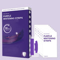 Purple PAP+ color-correcting strips box with individually wrapped strip pouches